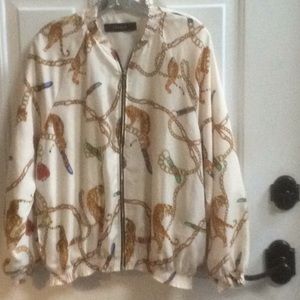 💕 Zara  Basic light  bomber jacket Sz XL